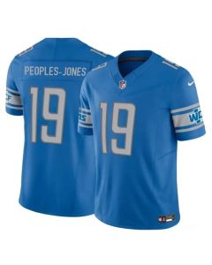 Men's Detroit Lions #19 Donovan Peoples-Jones Blue 2023 F.U.S.E. Vapor Untouchable Limited Stitched Jersey