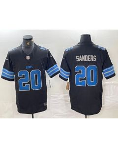 Men's Detroit Lions #20 Barry Sanders Black 2nd Alternate Vapor F.U.S.E. Limited Jersey (Black)