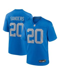 Men's Detroit Lions #20 Barry Sanders Blue Alternate Game Jersey