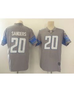 Men's Detroit Lions #20 Barry Sanders Grey Vapor Untouchable Limited Stitched NFL Jersey