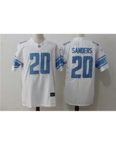 Men's Detroit Lions #20 Barry Sanders White Stitched NFL Vapor Untouchable Limited Jersey