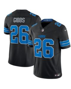 Men's Detroit Lions #26 Jahmyr Gibbs Black 2nd Alternate Vapor F.U.S.E. Limited Jersey