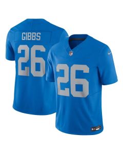 Men's Detroit Lions #26 Jahmyr Gibbs Blue Vapor F.U.S.E. Alternate Limited Jersey