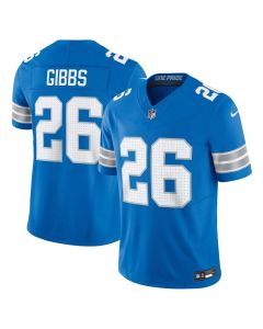 Men's Detroit Lions #26 Jahmyr Gibbs Blue Vapor F.U.S.E. Limited Jersey