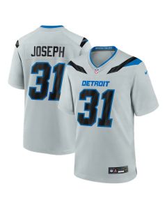 Men's Detroit Lions #31 Kerby Joseph Nike Silver 2026 Rivalries Collection Game Jersey (Silver)