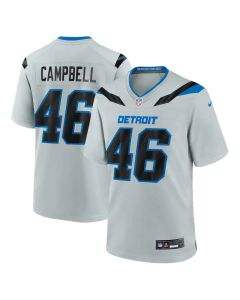 Men's Detroit Lions #46 Jack Campbell Nike Silver 2026 Rivalries Collection Game Jersey (Silver)