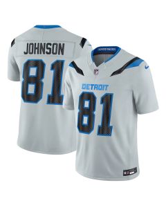 Men's Detroit Lions #81 Calvin Johnson Grey 2026 Rivalries Collection Vapor F.U.S.E. Limited Jersey (Grey)