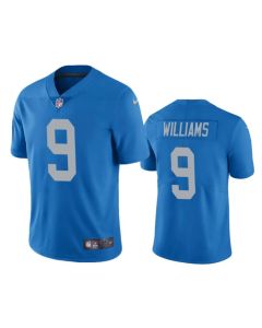Men's Detroit Lions #9 Jameson Williams Blue Vapor Untouchable Limited Stitched Jersey (Blue)