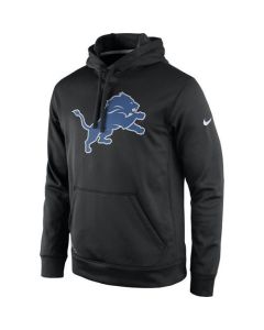 Men's Detroit Lions Black Practice Performance Pullover Hoodie