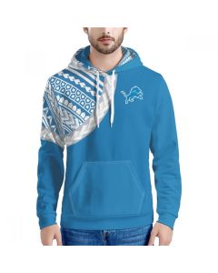Men's Detroit Lions Blue Hoodie (Blue)