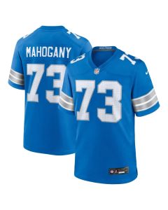 Men's Detroit Lions Christian Mahogany Blue Team Game Jersey