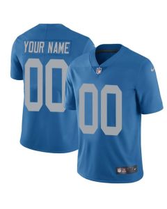 Men's Detroit Lions Customized Blue Alternate Vapor Untouchable NFL Stitched Limited Jersey