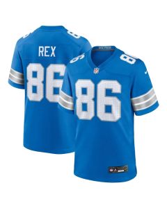 Men's Detroit Lions Isaac Rex Blue Game Jersey