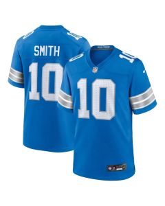 Men's Detroit Lions Tre Quan Smith Blue Game Jersey