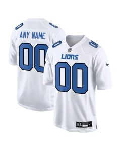 Men's Detroit Lions Tundra White Fashion Game Custom Jersey