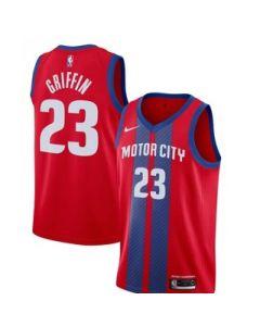 Men's Detroit Pistons #23 Blake Griffin Red 2019 City Edition Stitched NBA Jersey