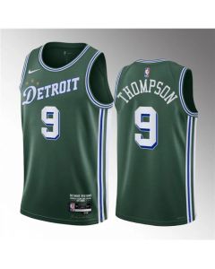 Men's Detroit Pistons #9 Ausar Thompson Green 2023 Draft City Edition Stitched Basketball Jersey