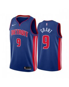 Men's Detroit Pistons #9 Jerami Grant 2020-21 Blue Stitched NBA Jersey