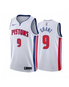 Men's Detroit Pistons #9 Jerami Grant White 2020-21 Stitched NBA Jersey