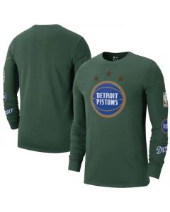 Men's Detroit Pistons Green 2022/23 City Edition Essential Expressive Long Sleeve T-Shirt (Green)
