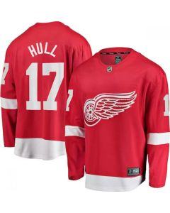 Men's Detroit Red Wings #17 Brett Hull Red Stitched NHL Jersey