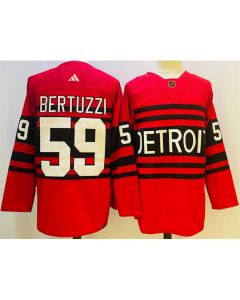 Men's Detroit Red Wings #59 Tyler Bertuzzi Red 2022/23 Reverse Retro Stitched Jersey