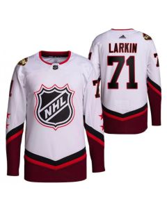 Men's Detroit Red Wings #71 Dylan Larkin 2022 All-Star White Stitched Jersey
