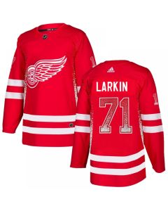 Men's Detroit Red Wings #71 Dylan Larkin Red Drift Fashion Stitched NHL Jersey