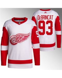 Men's Detroit Red Wings #93 Alex DeBrincat White Stitched Jersey