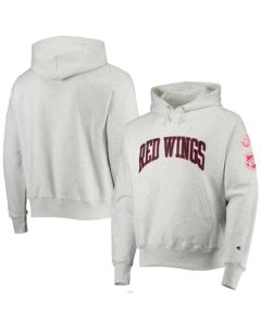 Men's Detroit Red Wings Champion Gray O&B Capsule II Pullover Hoodie