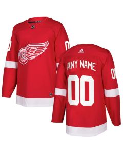Men's Detroit Red Wings Custom Authentic Red Home Stitched NHL Jersey