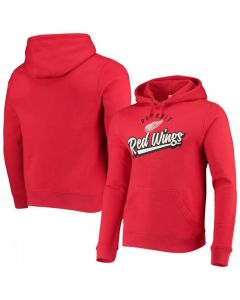 Men's Detroit Red Wings Red Script Wordmark Hoodie