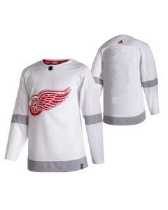Men's Detroit Red Wings White 2020-21 Reverse Retro Stitched Jersey