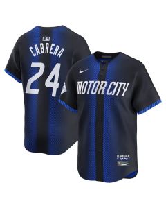 Men's Detroit Tigers #24 Miguel Cabrera Navy 2024 City Connect Limited Jersey