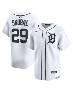 Men's Detroit Tigers #29 Tarik Skubal White Home Limited Player Jersey (White)