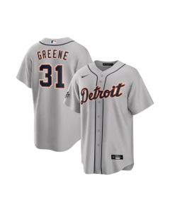 Men's Detroit Tigers #31 Riley Greene Grey 2025 MLB All-Star Game Road Replica Player Jersey (Grey)