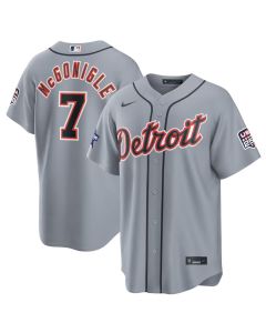 Men's Detroit Tigers #7 Kevin McGonigle Nike Gray 2026 All-Star Game Replica Jersey (Gray)