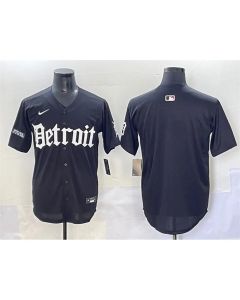 Men's Detroit Tigers Black "Motor Gothic Edition" Vapor Premier Limited Stitched Baseball Jersey