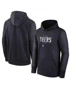 Men's Detroit Tigers Navy Pregame Performance Pullover Hoodie