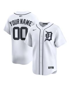 Men's Detroit Tigers Nike White Home Limited Custom Jersey