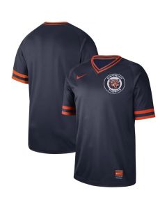 Men's Detroit TigersNavy Cooperstown Collection Legend Stitched MLB Jersey