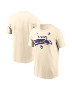 Men's Dominican Republic Baseball Cream 2026 World Baseball Classic Local T-Shirt (Cream)