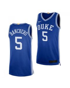 Men's Duke Blue Devils #5 Paolo Banchero Royal 2021-22 College Basketball Stitched NCAA Jersey