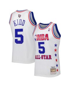 Men's Eastern Conference #5 Jason Kidd White 2003 All Star Game Swingman Jersey