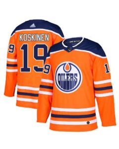 Men's Edmonton Oilers #19 Mikko Koskinen Orange Stitched NHL Jersey