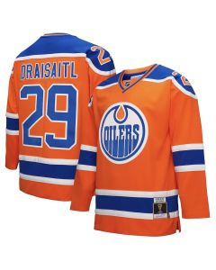 Men's Edmonton Oilers #29 Leon Draisaitl Orange Power Play Jersey