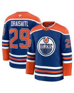 Men's Edmonton Oilers #29 Leon Draisaitl Royal Home Premium Jersey