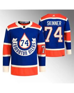 Men's Edmonton Oilers #74 Stuart Skinner 2023 Royal Heritage Classic Primegreen Stitched Jersey
