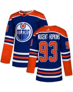 Men's Edmonton Oilers #93 Ryan Nugent-Hopkins Royal Blue Stitched NHL Jersey