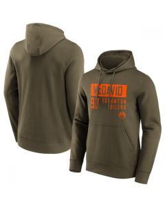 Men's Edmonton Oilers #97 Connor McDavid Name & Number Hoodie